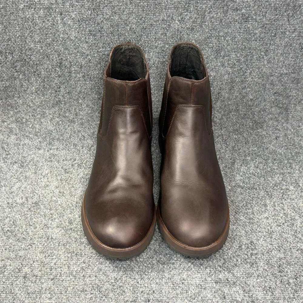 UGG Biltmore Chelsea Boots Men's 14 Brown Leather Pull On Classic Shoes
